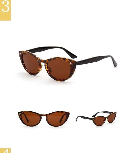 Luxury Cat eye Retro Rivets Sunglasses