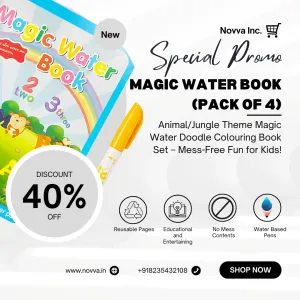 Magic Water Quick Dry Book (pack of 4)
