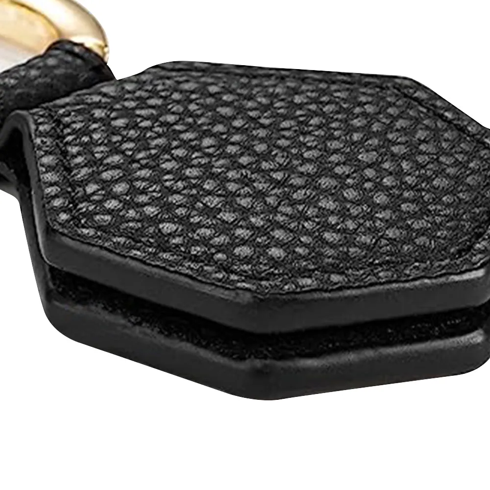 Magnetic Hat Clip for Travel PU Leather Hands Free Sunhat Clip on Bag Luggage Backpack Bag Accessory Black
