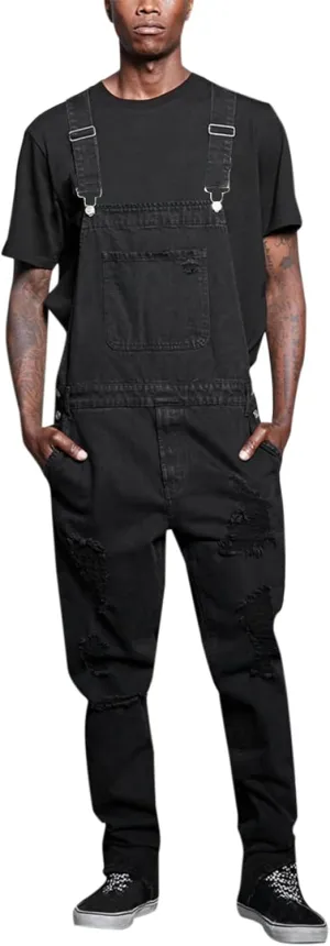 Maryia Men's Fishing Flexible Casual Unlined Denim Bib Overalls Fashion Relaxed Fit Lightweight Jumpsuit Stretch Trousers