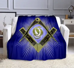 Master Mason Blue Lodge Blanket - 3D Design