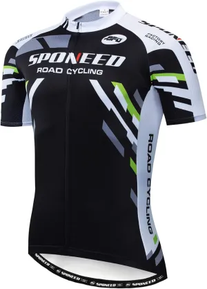 Men Bike Jersey Short Sleeve Road Cycling Shirts Biking Tops Moisture Wicking