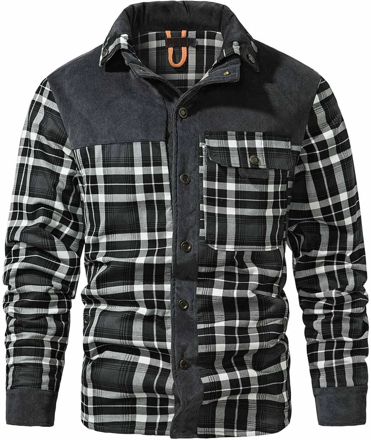Men Casual Camouflager Fashion Turn-down Collar Down Cardigan Warm Cotton Jacket Coat,2024 Big and Tall For Men