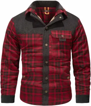 Men Casual Camouflager Fashion Turn-down Collar Down Cardigan Warm Cotton Jacket Coat,2024 Big and Tall For Men