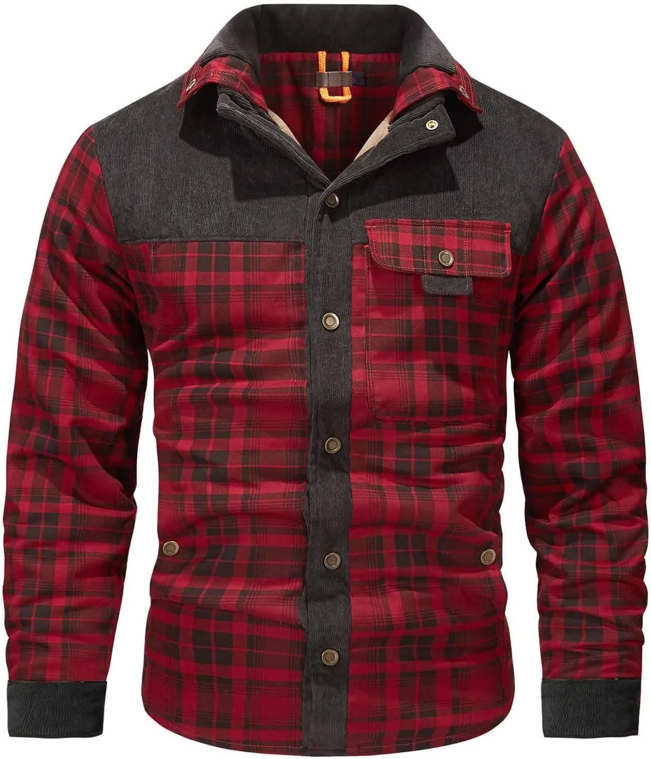 Men Casual Camouflager Fashion Turn-down Collar Down Cardigan Warm Cotton Jacket Coat,2024 Big and Tall For Men