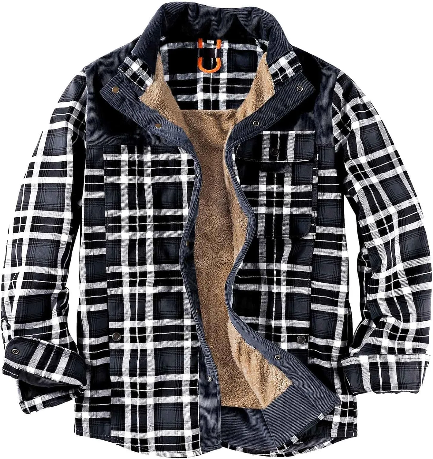 Men Casual Camouflager Fashion Turn-down Collar Down Cardigan Warm Cotton Jacket Coat,2024 Big and Tall For Men