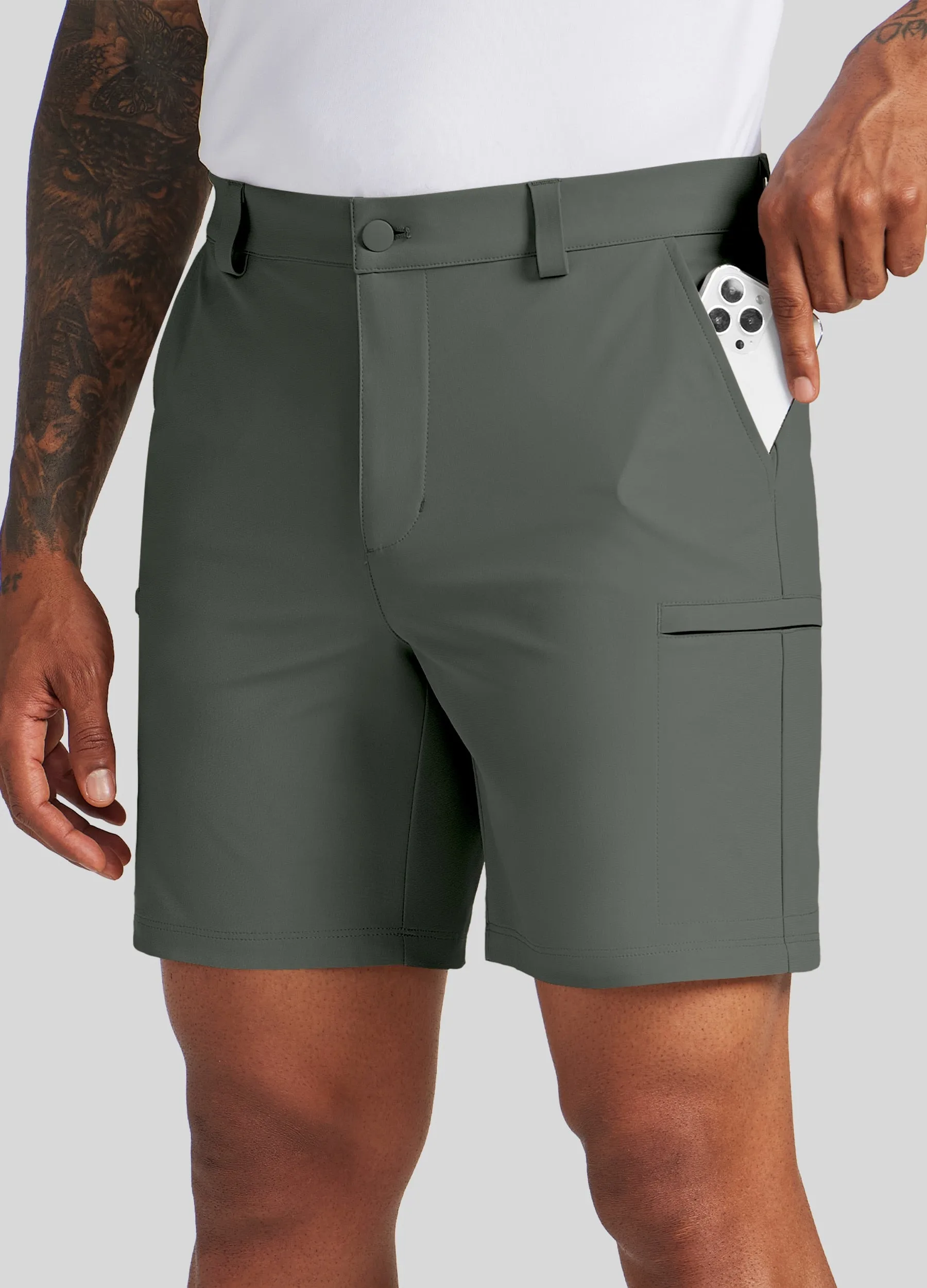 Men's Active Golf Shorts 7 Inseam