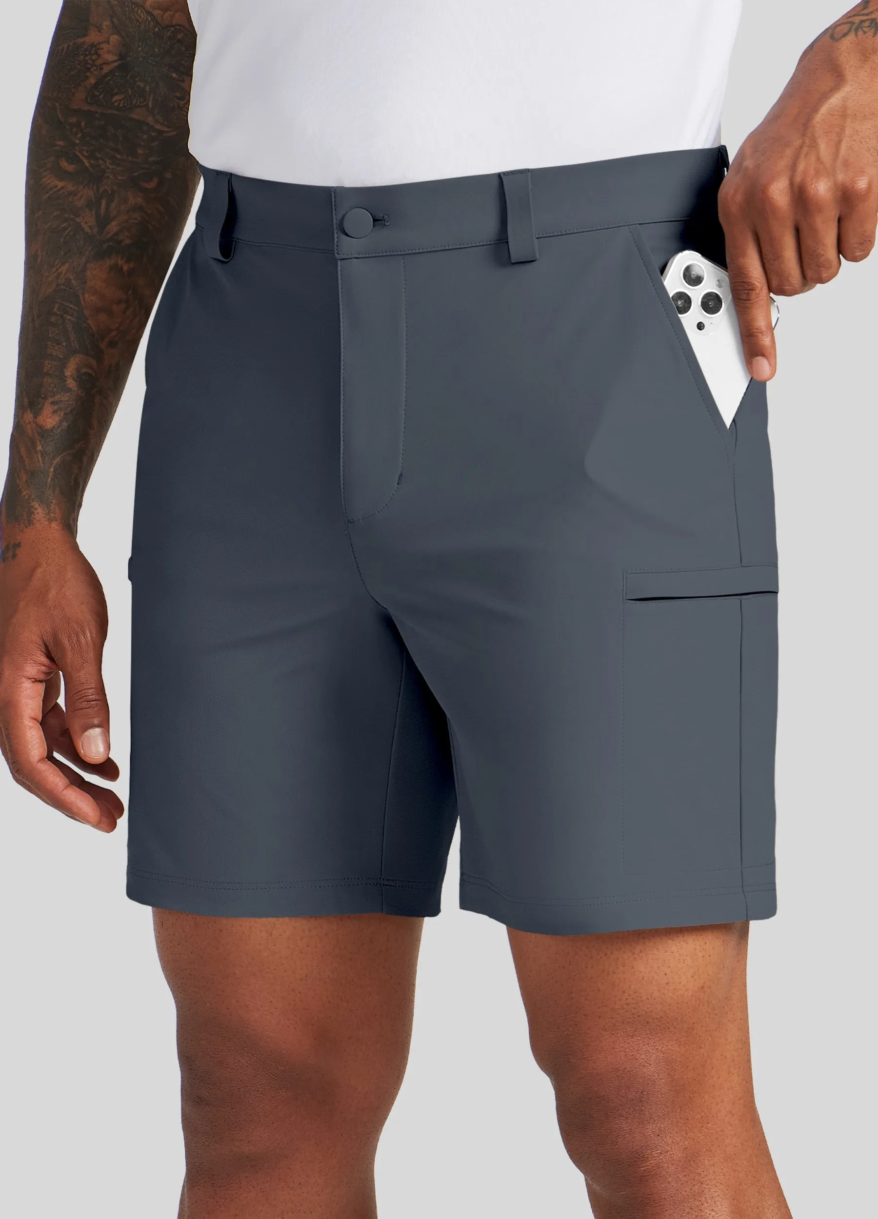 Men's Active Golf Shorts 7 Inseam