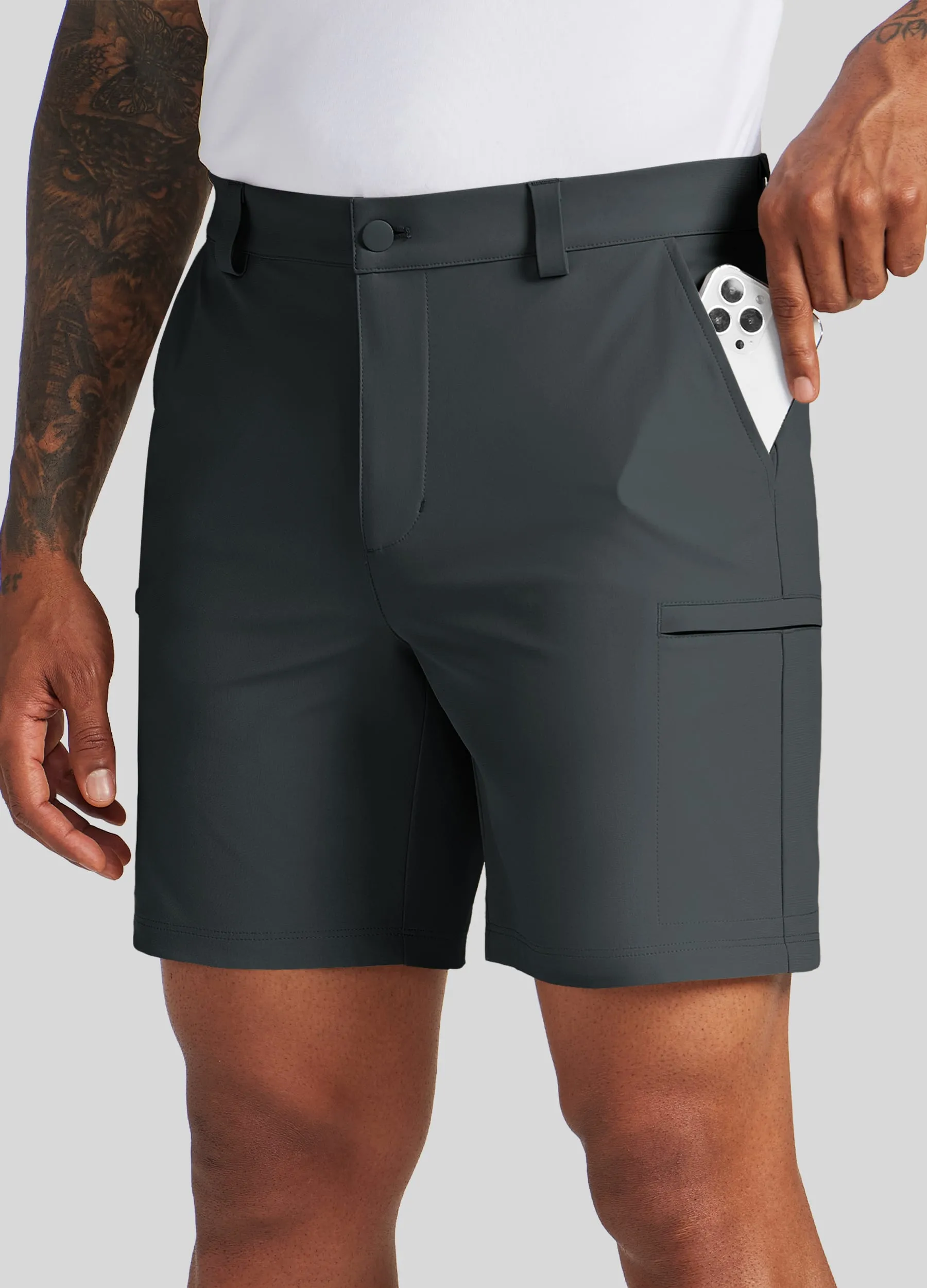 Men's Active Golf Shorts 7 Inseam