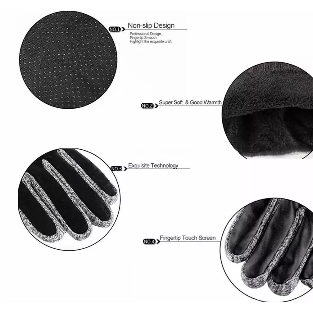 Men's Anti-Skid Windproof Winter Thermal Gloves