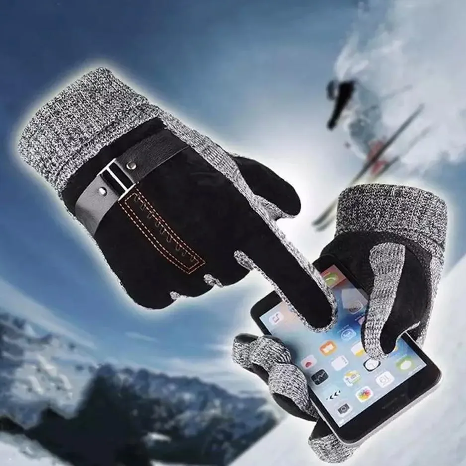 Men's Anti-Skid Windproof Winter Thermal Gloves