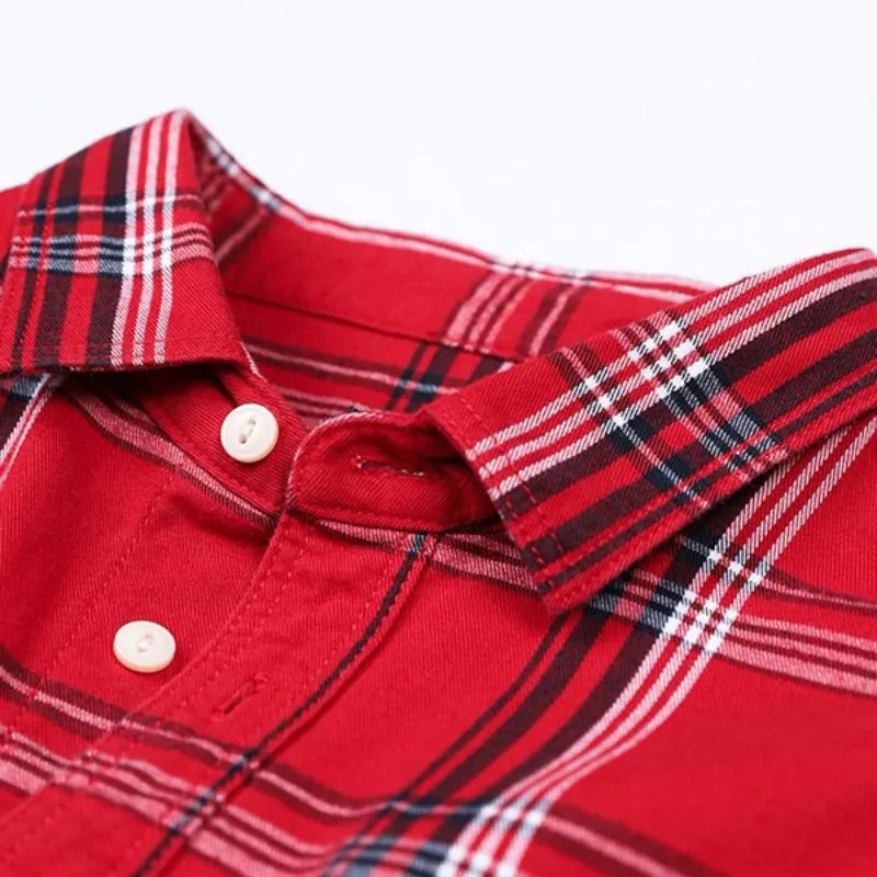 Men's Autumn Casual Long Sleeved Plaid Shirt