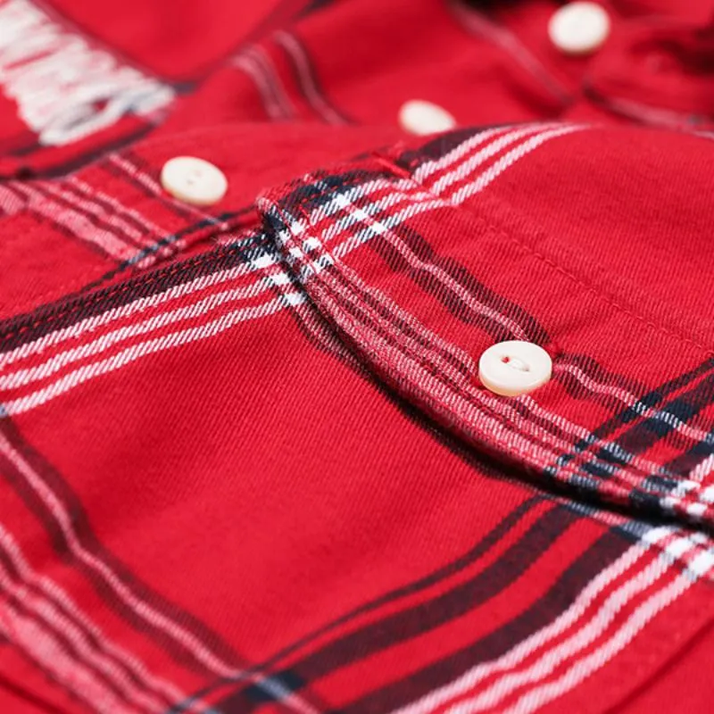 Men's Autumn Casual Long Sleeved Plaid Shirt
