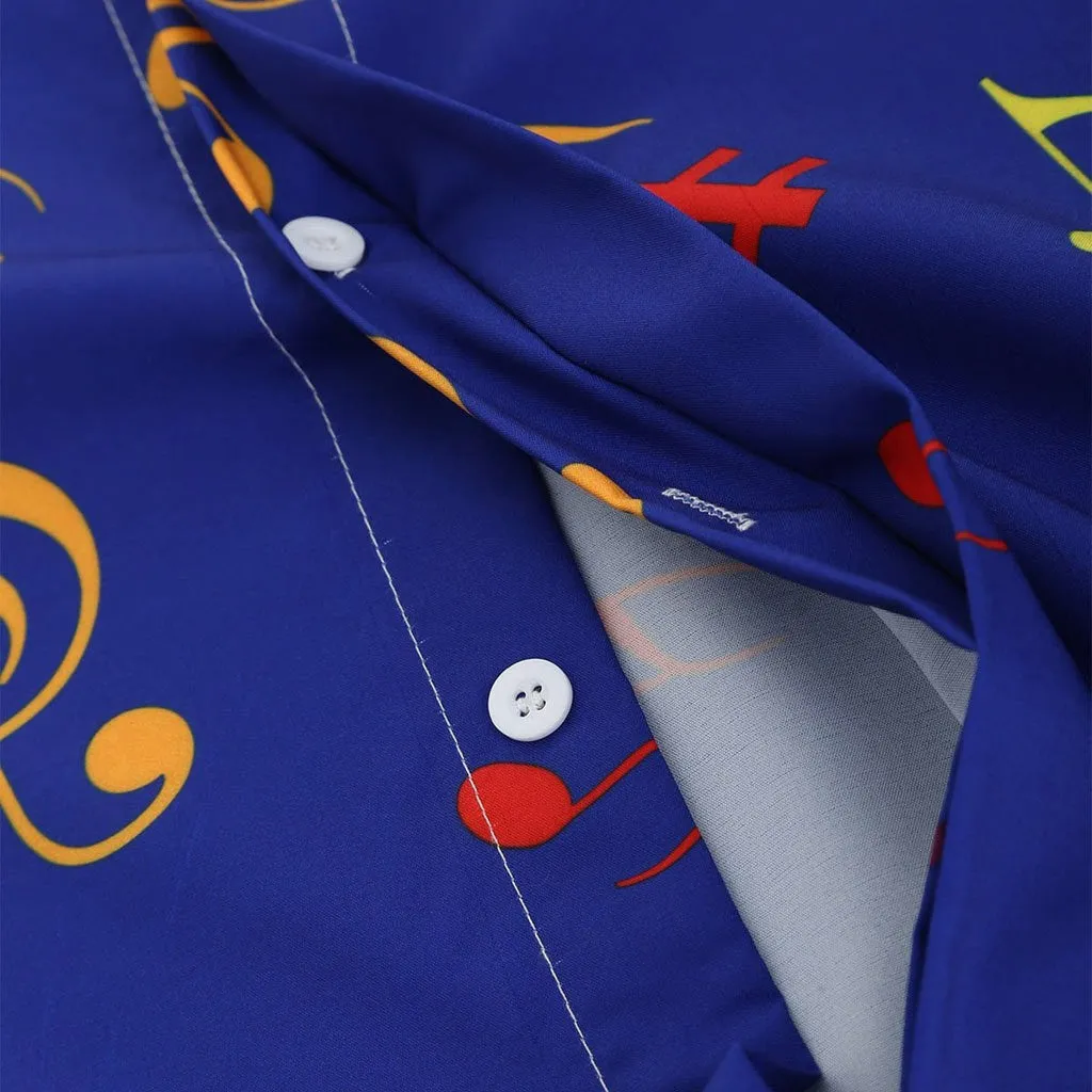 Men's Autumn Casual Long Sleeved Shirt With Print