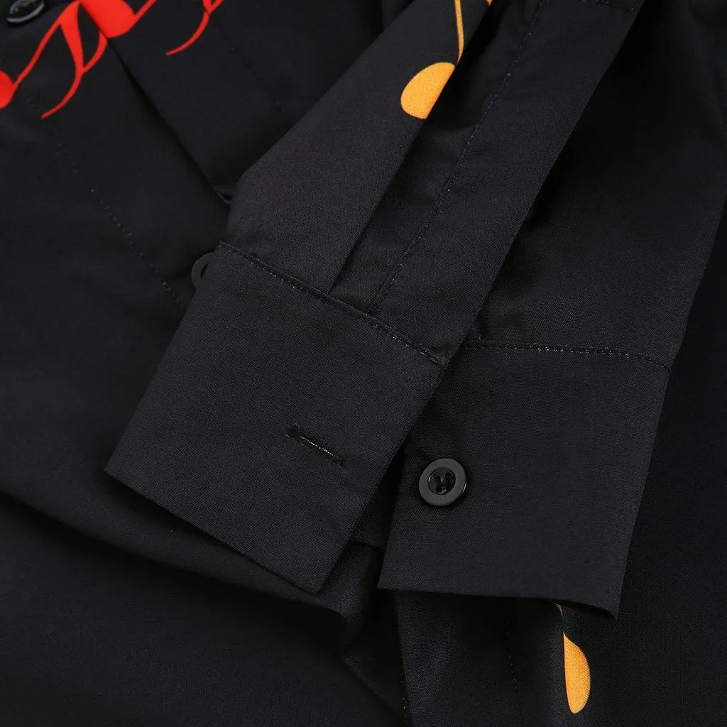 Men's Autumn Casual Long Sleeved Shirt With Print