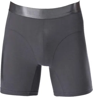 Men's Boxer Brief Breathable Cotton Sports L Underwear Grey
