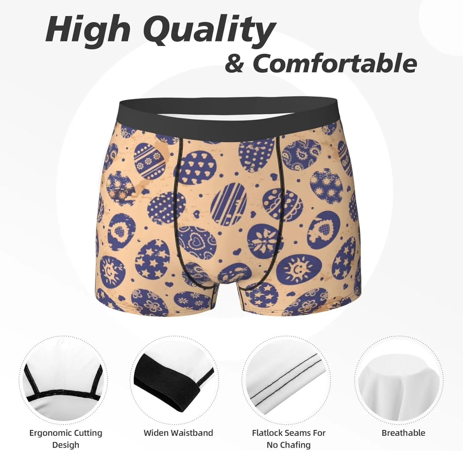 Men's Boxer Briefs Breathable Men's Underwear Boxer Briefs Soft