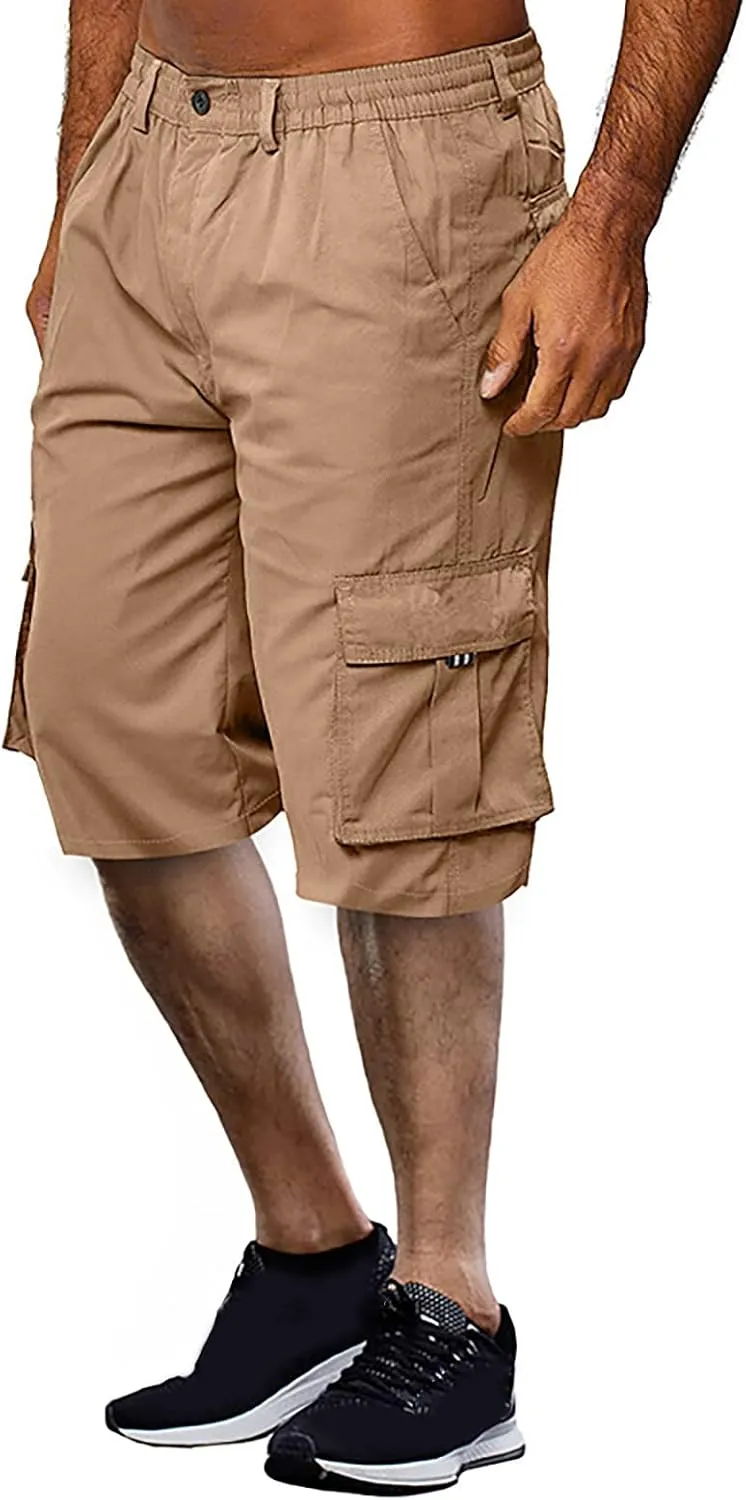 Men's Cargo Shorts Regular Stretch Vintage Work Pants Running Relaxed Fit Lightweight Flexible Resistant Hiking Pants