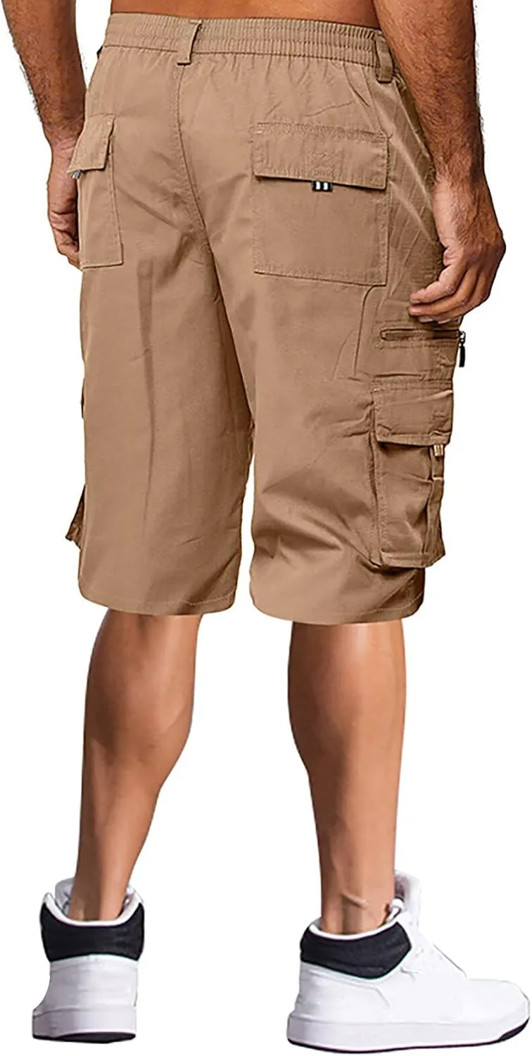 Men's Cargo Shorts Regular Stretch Vintage Work Pants Running Relaxed Fit Lightweight Flexible Resistant Hiking Pants