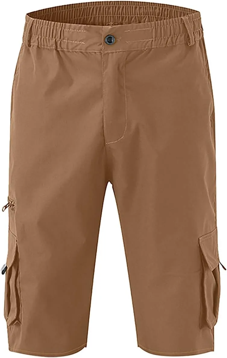Men's Cargo Shorts Regular Stretch Vintage Work Pants Running Relaxed Fit Lightweight Flexible Resistant Hiking Pants