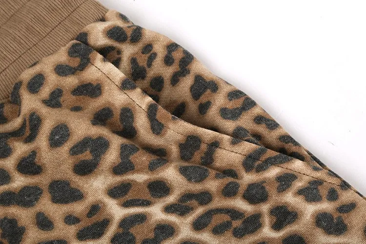 Men's Casual Cotton Leopard Print Shorts