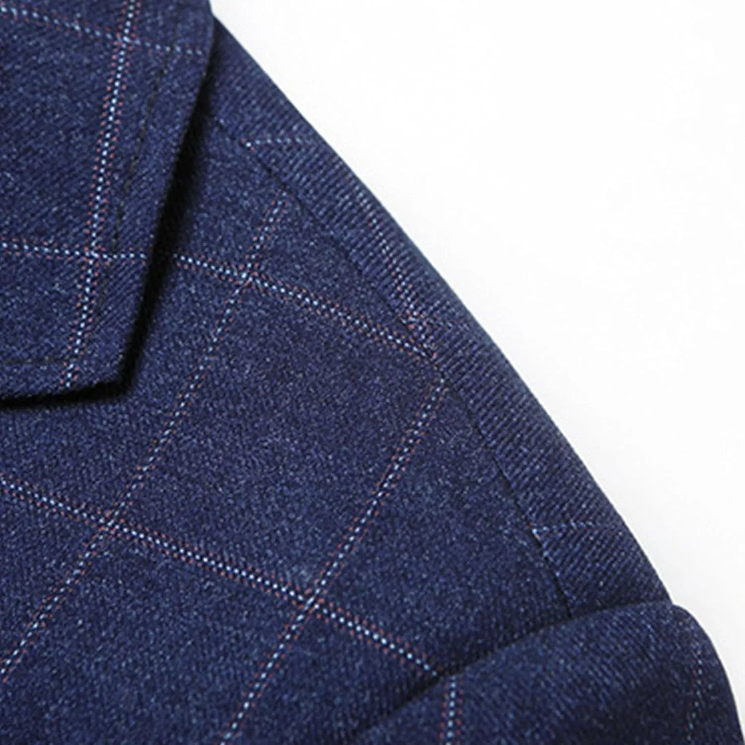 Mens Casual Plaid Blazer Coat Slim Fit Lightweight Sport Jacket Two Button Business Lightweight Suit Jacket