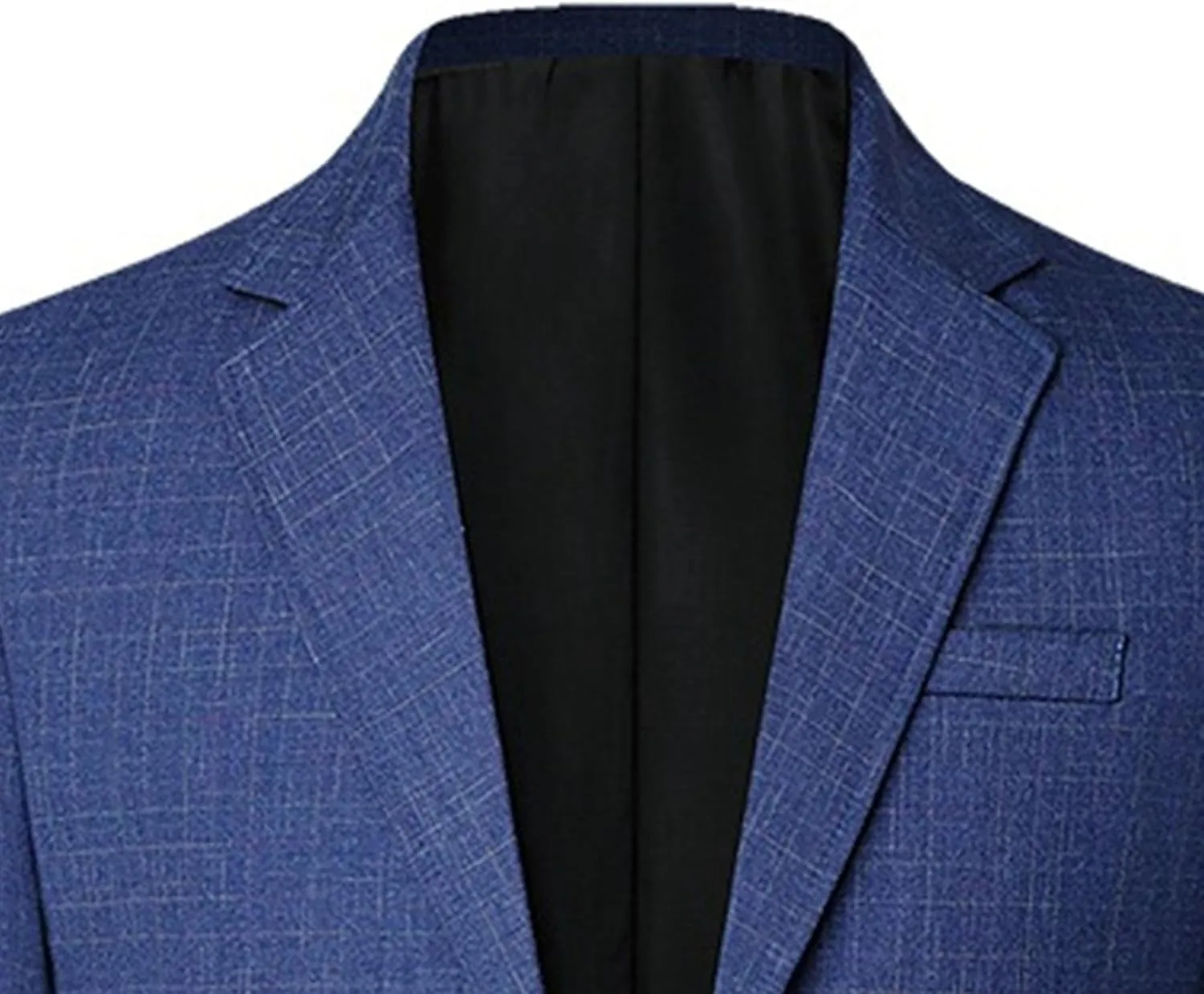 Mens Casual Plaid Blazer Coat Slim Fit Lightweight Sport Jacket Two Button Business Lightweight Suit Jacket