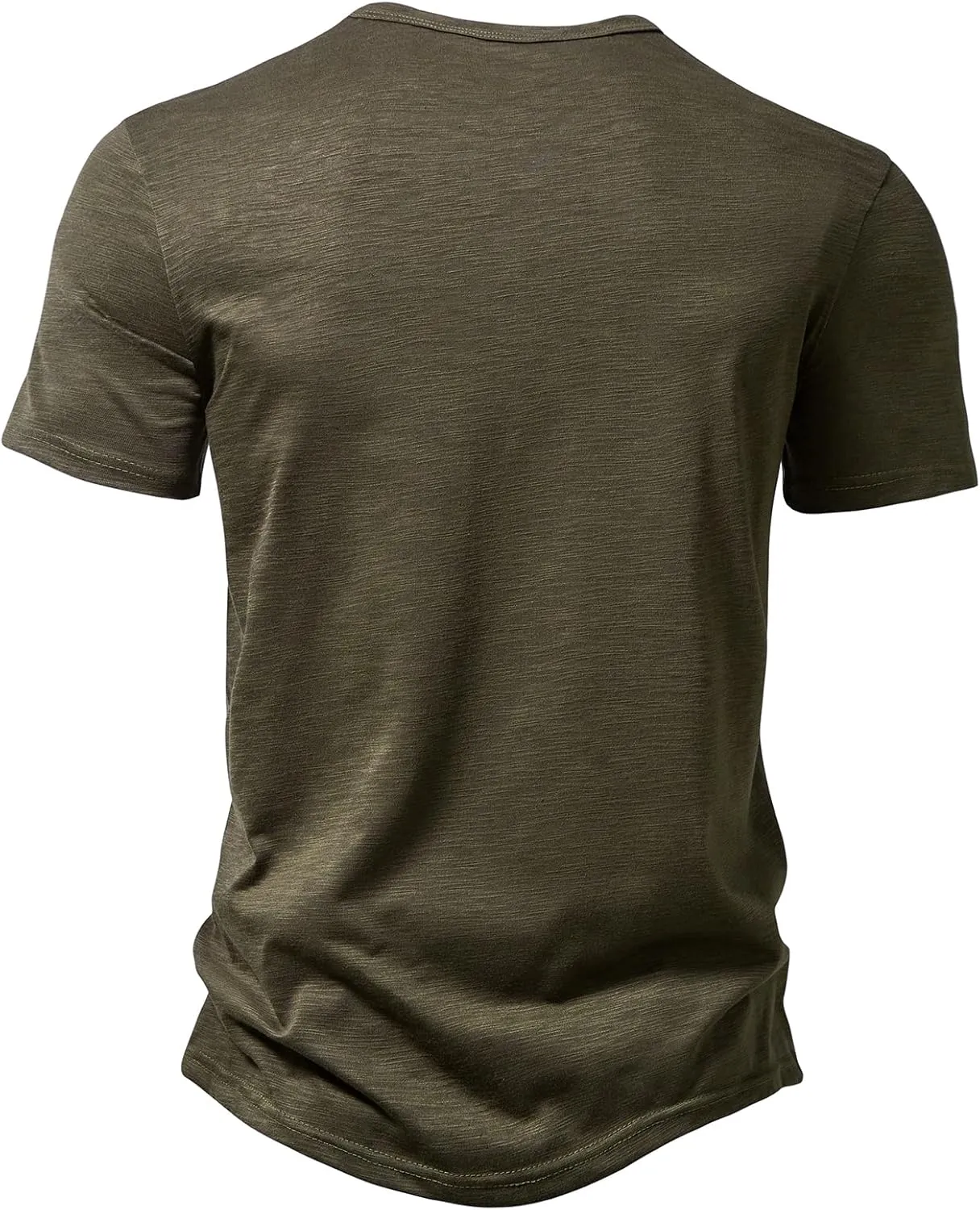 Men's Casual Stretchy Slim Fit Short Sleeve Henley Shirt