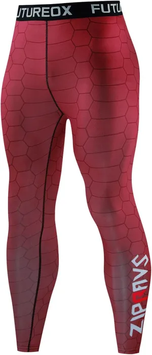 Mens Compression Pants Quick Dry Seamless Sports Running Gym Leggings Stretchy Athletic Workout Tights Pants for Men