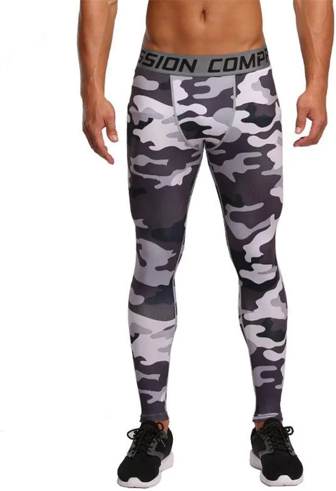 Men's Compression Tights Pants Running Leggings