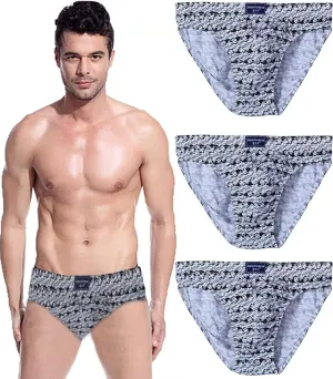 Men's Cotton Breathable Classics 3-Pack Brief, Moisture Wicking, Machine Washable