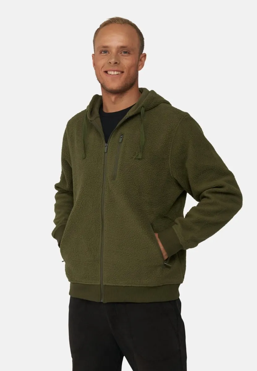 MEN'S HIGH PILE FLEECE HOODED JACKET