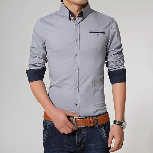 Men's High Quality Slim Fit Casual Shirt