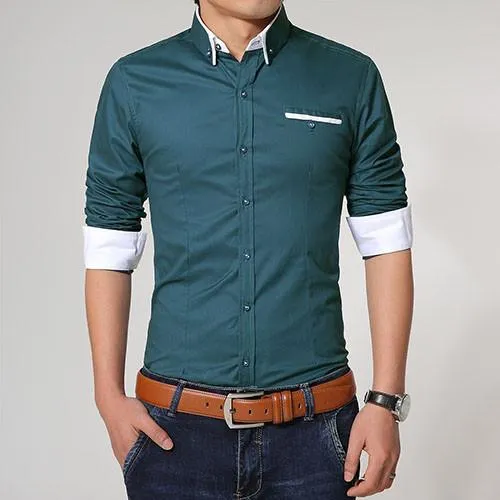 Men's High Quality Slim Fit Casual Shirt