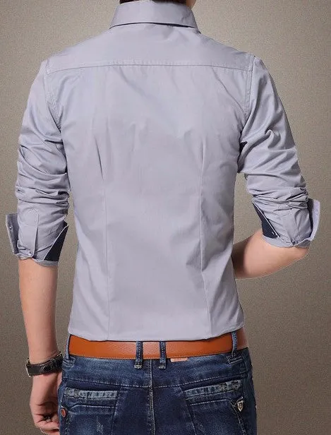Men's High Quality Slim Fit Casual Shirt