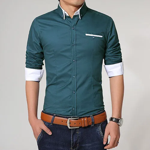 Men's High Quality Slim Fit Casual Shirt