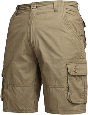 Men's Hiking Cargo Shorts Durable Multi-Pocket Retro Backpacking Summer