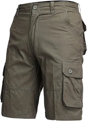 Men's Hiking Cargo Shorts Durable Multi-Pocket Retro Backpacking Summer