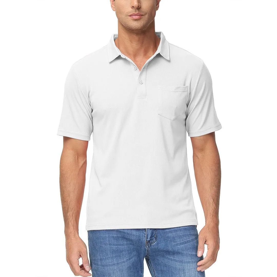 Men's Lightweight Hiking Fishing Polo Shirts