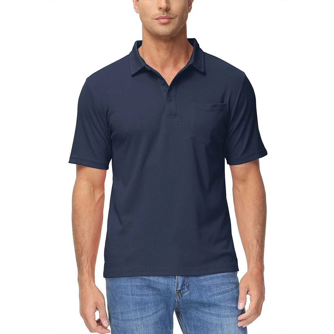 Men's Lightweight Hiking Fishing Polo Shirts