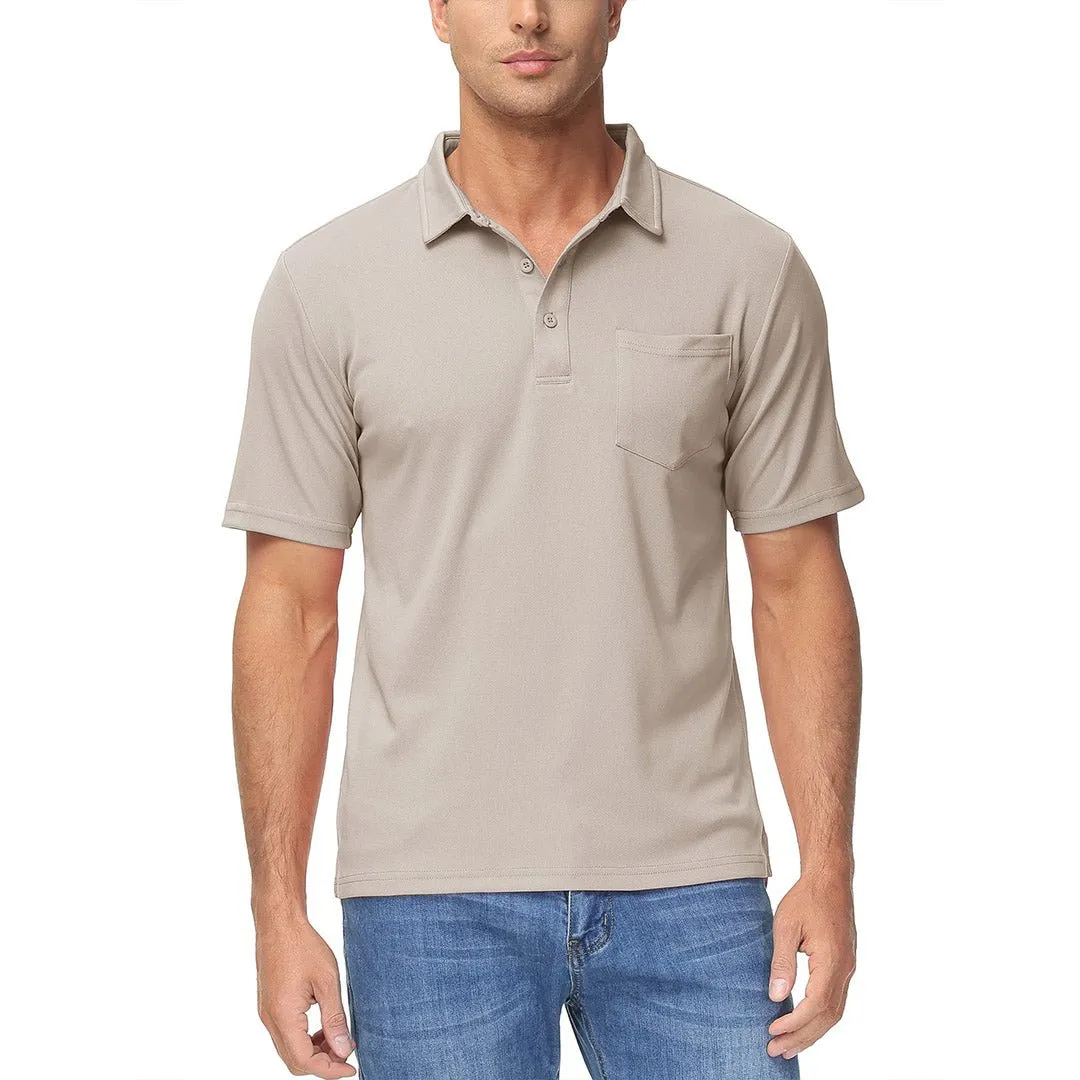 Men's Lightweight Hiking Fishing Polo Shirts