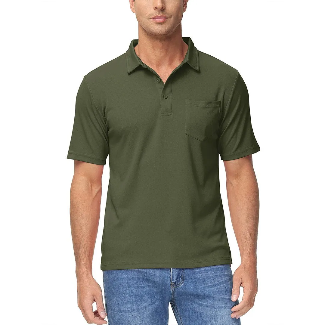 Men's Lightweight Hiking Fishing Polo Shirts