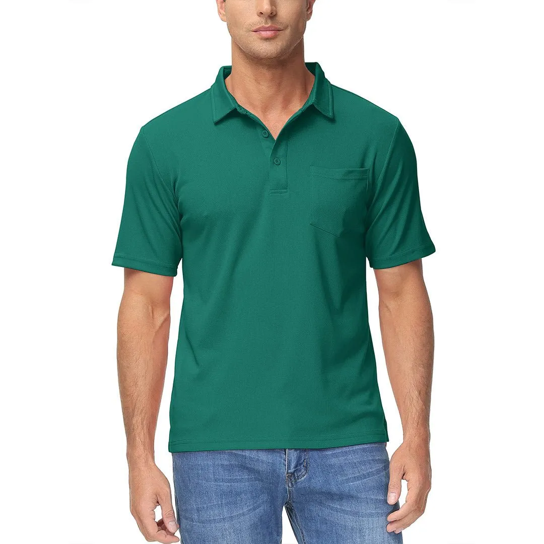 Men's Lightweight Hiking Fishing Polo Shirts