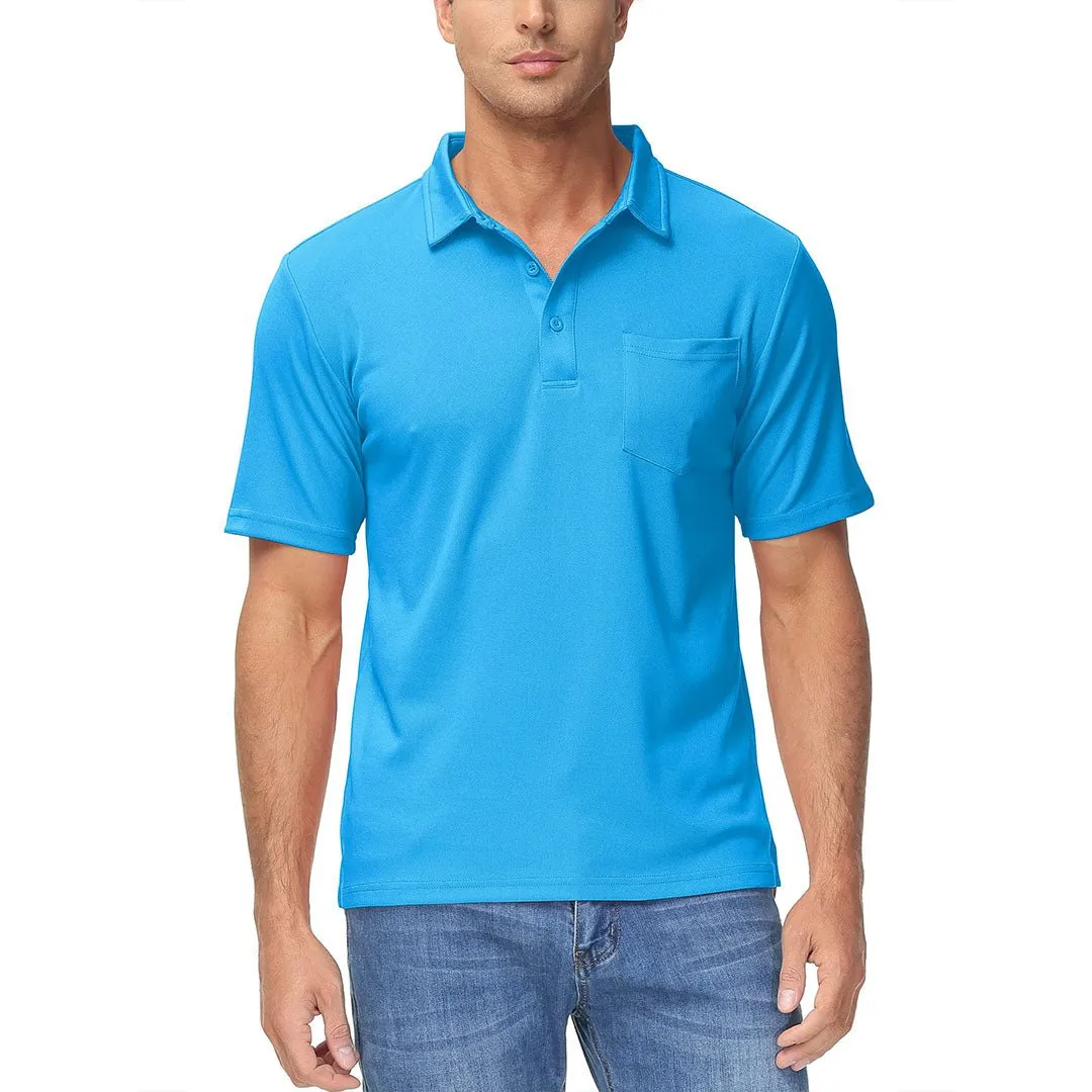 Men's Lightweight Hiking Fishing Polo Shirts