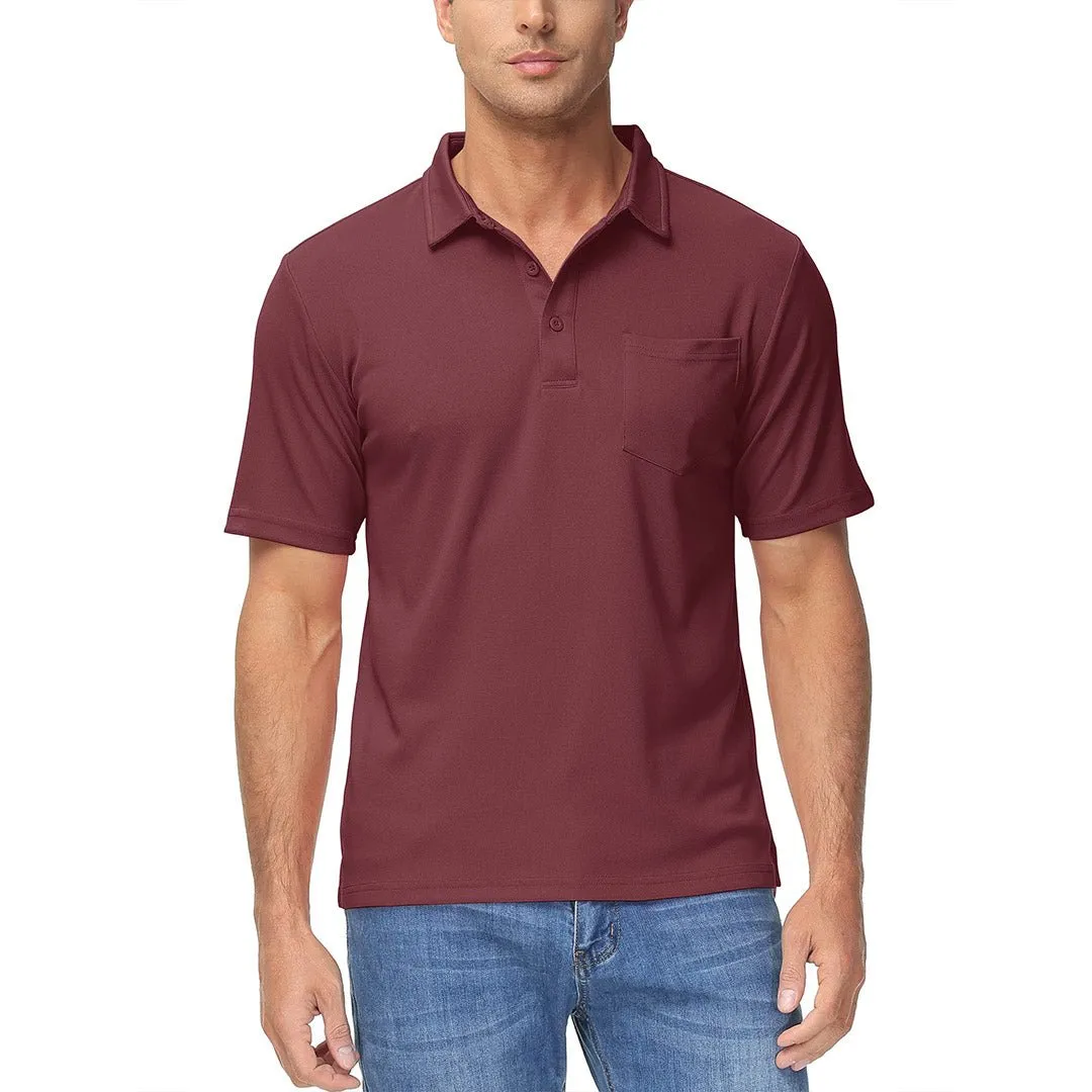 Men's Lightweight Hiking Fishing Polo Shirts