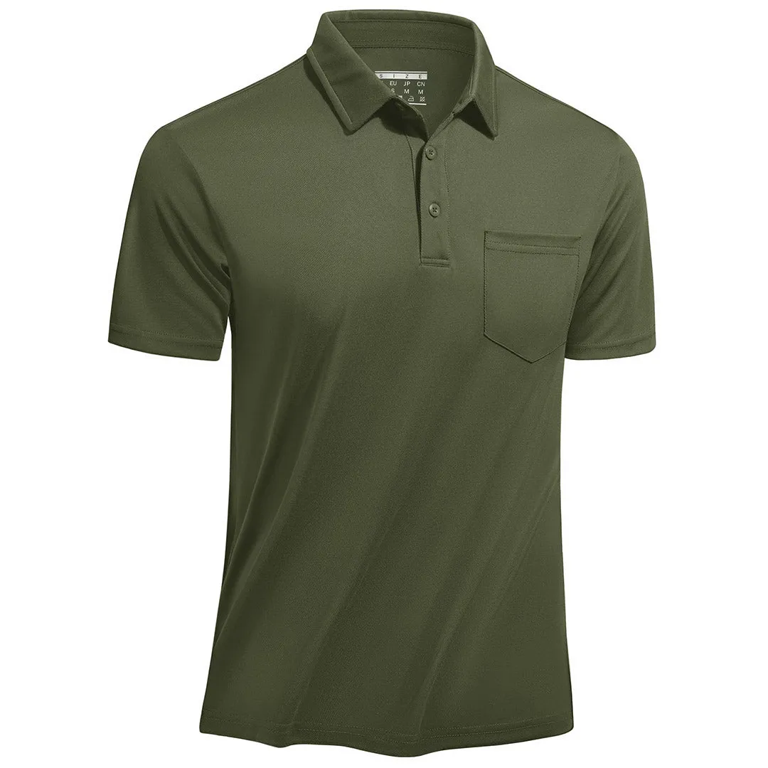 Men's Lightweight Hiking Fishing Polo Shirts