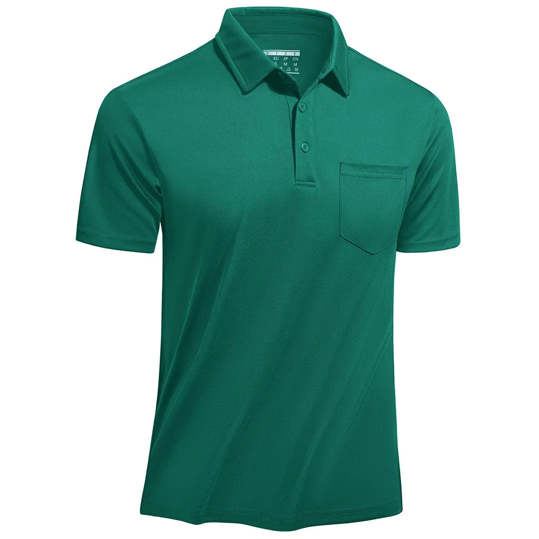 Men's Lightweight Hiking Fishing Polo Shirts