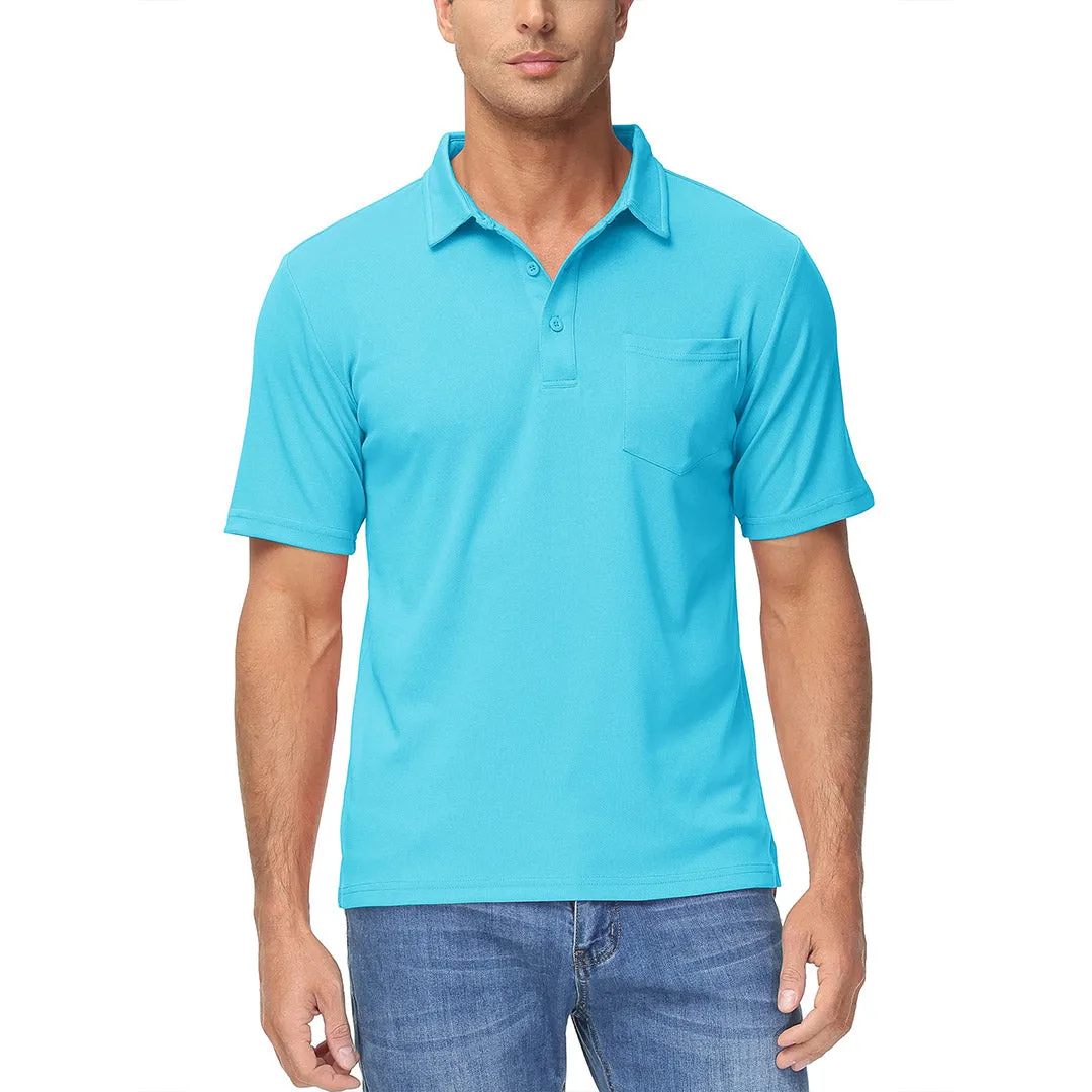 Men's Lightweight Hiking Fishing Polo Shirts