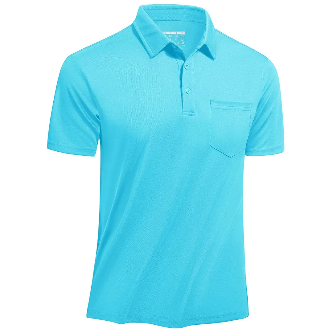Men's Lightweight Hiking Fishing Polo Shirts