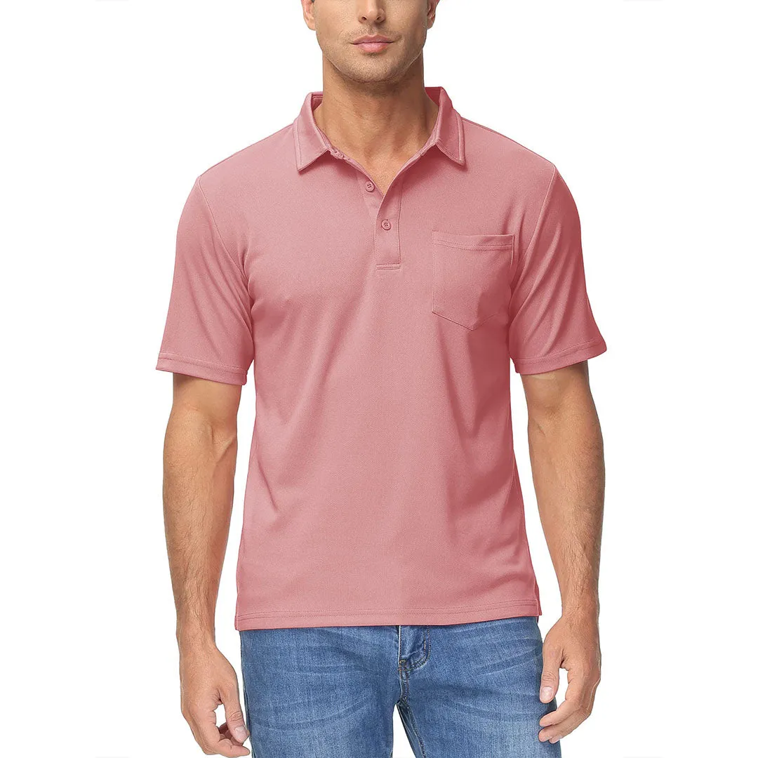 Men's Lightweight Hiking Fishing Polo Shirts